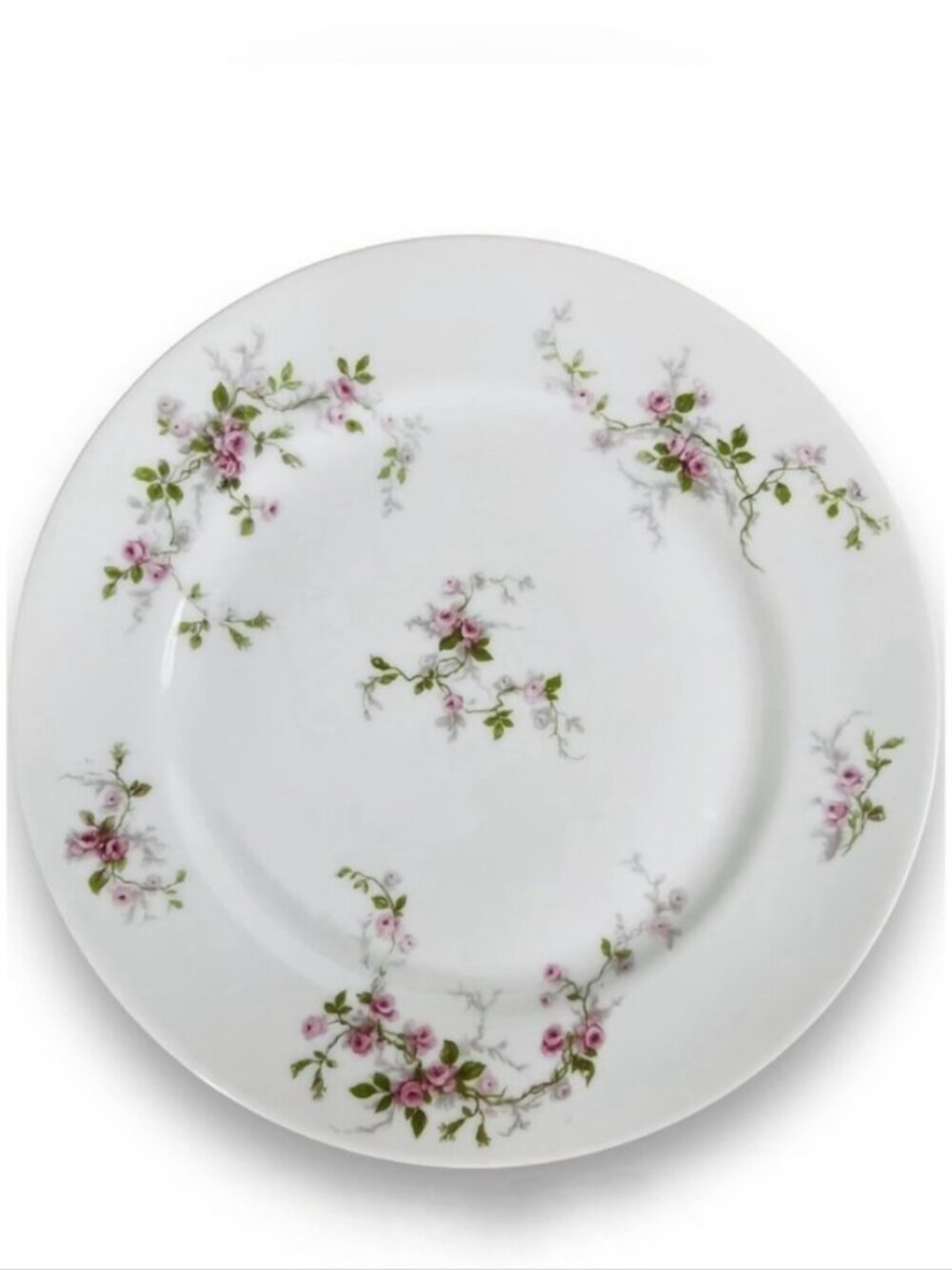 Theodore Haviland Limoges France 8.5" Salad Plate Pink Roses Floral Vintage